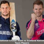 Namibia National Cricket Team vs Scotland National Cricket Team Players