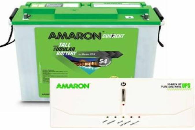 amaron 750 VA with AR200TT54 Tubular Inverter Battery 