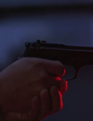 Pistol In Hand Real Pic Night