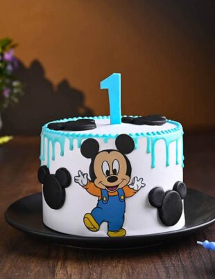 Mickey mouse kids b'day cake