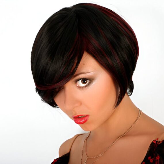 Short Pixie Cut Black Hair Round Face