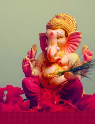 Unique Artificial Flower Decoration for Ganpati at Home