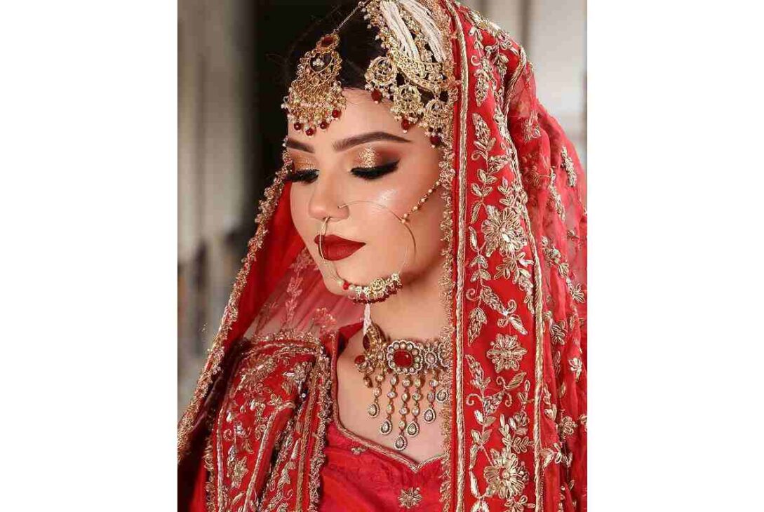muslim bridal makeup with hijab