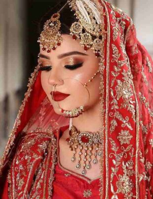 muslim bridal makeup with hijab