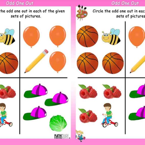 Circle the Odd One Out Worksheets