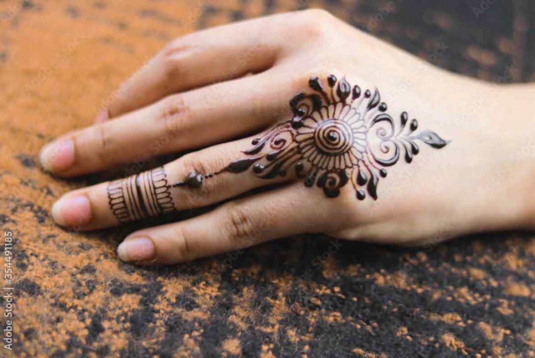 Finger Mehndi Easy Back Hand Mehndi Design