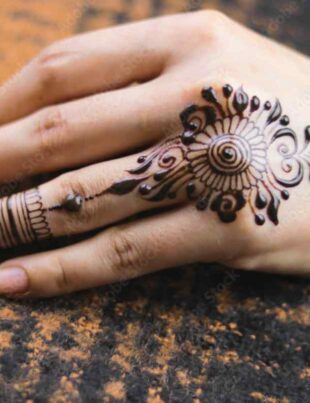 Finger Mehndi Easy Back Hand Mehndi Design