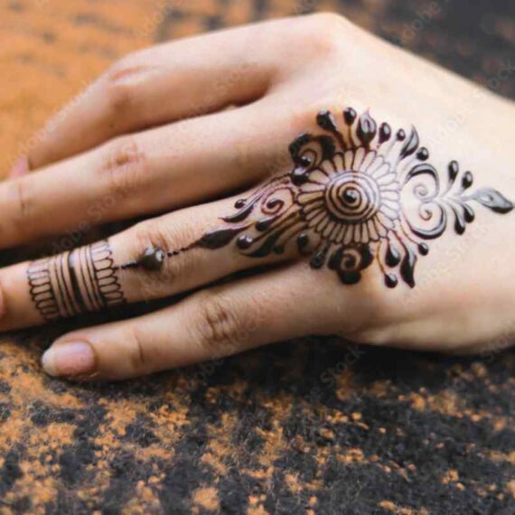 Finger Mehndi Easy Back Hand Mehndi Design