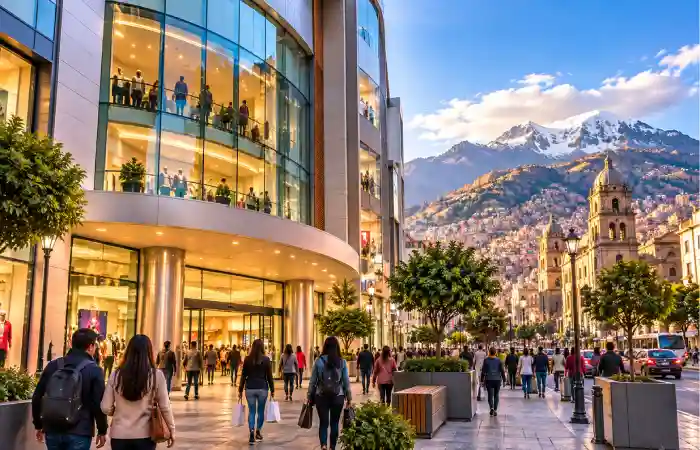 a convenient stop for visitors to la paz